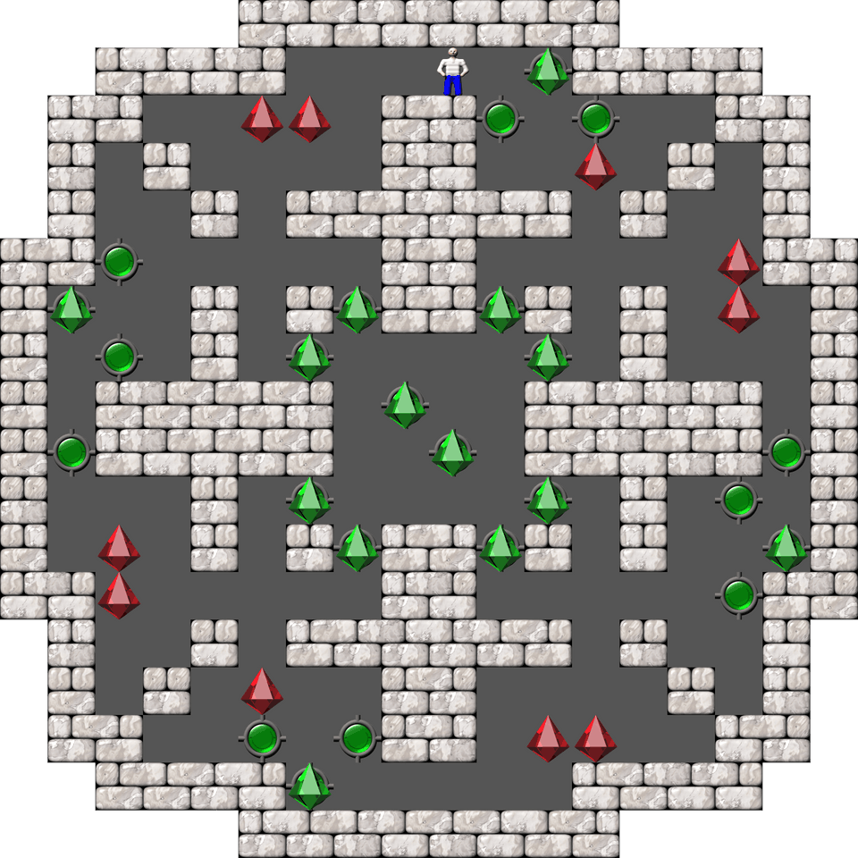 Sokoban Sasquatch 05 Arranged level 9